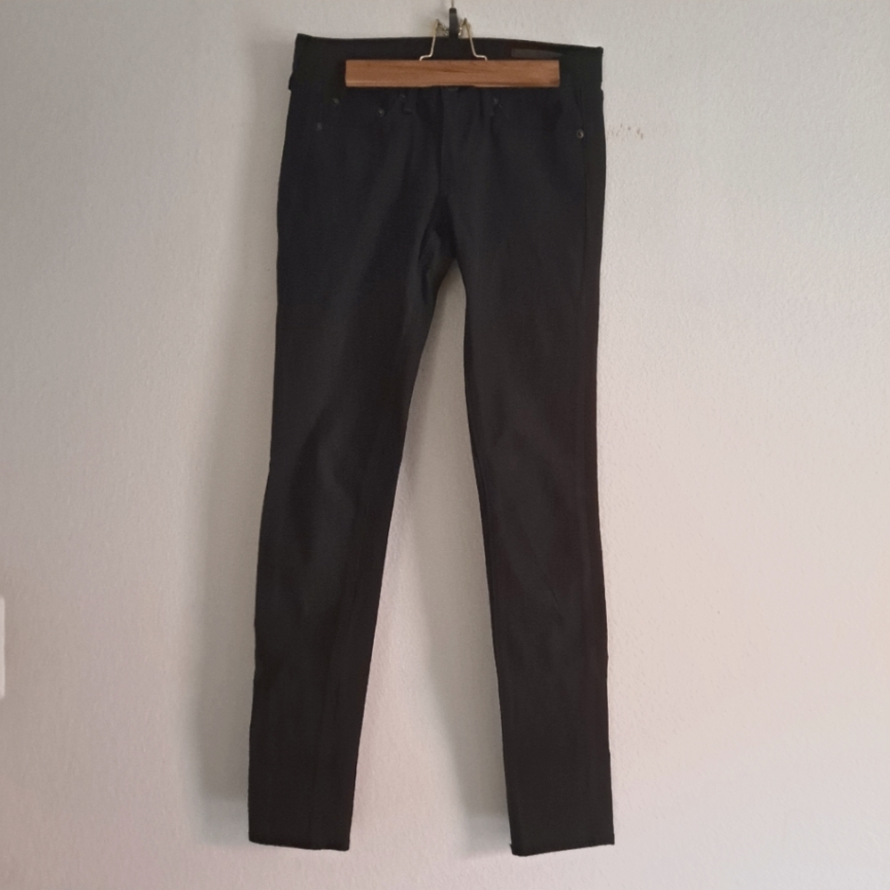 Black Skinny Mid-Rise Rag and Bone Jeggings